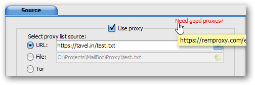 Link to your proxy service